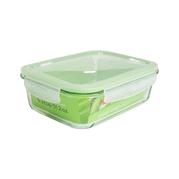 Snap-Tight Rectangle Glass Container