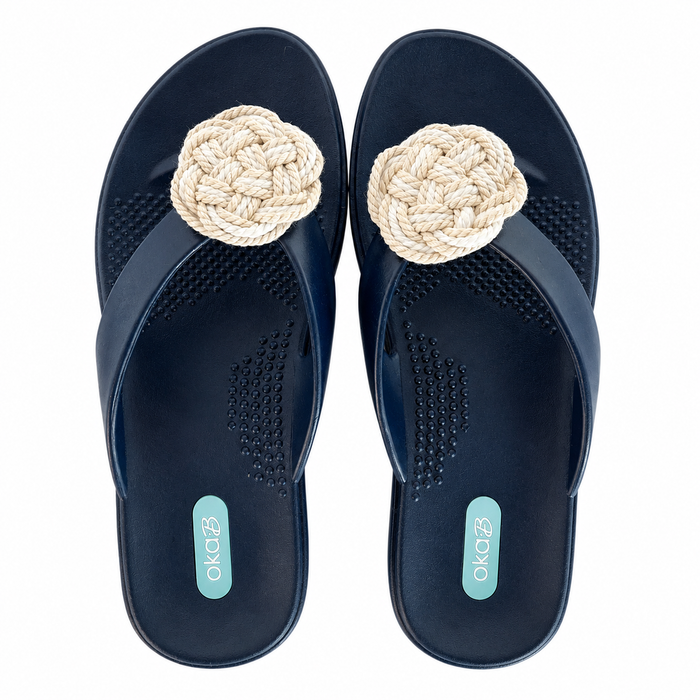 Meri Sapphire Flip Flops