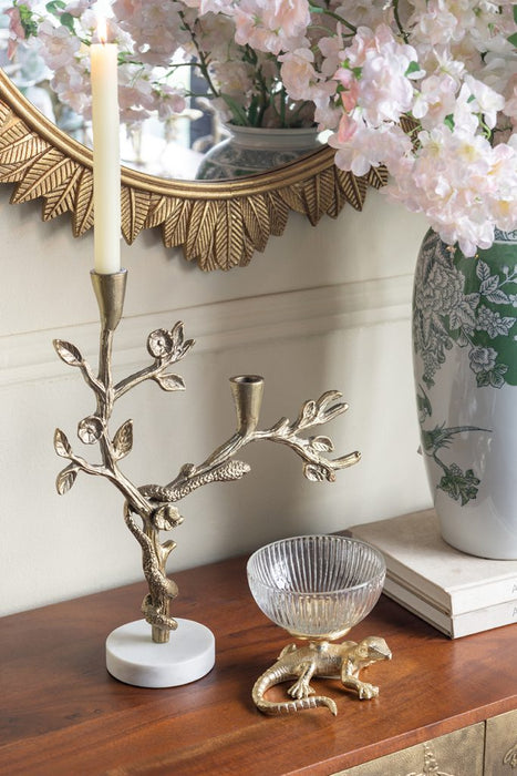 Gold Branch Taper Holder