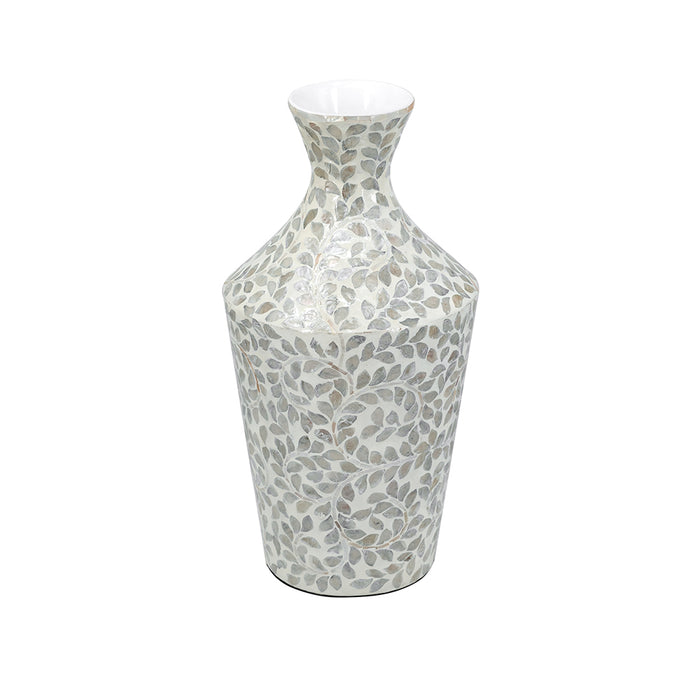 Silver Leaves Vase