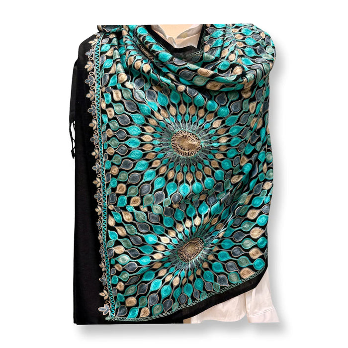 Embroidered Muhki Shawl