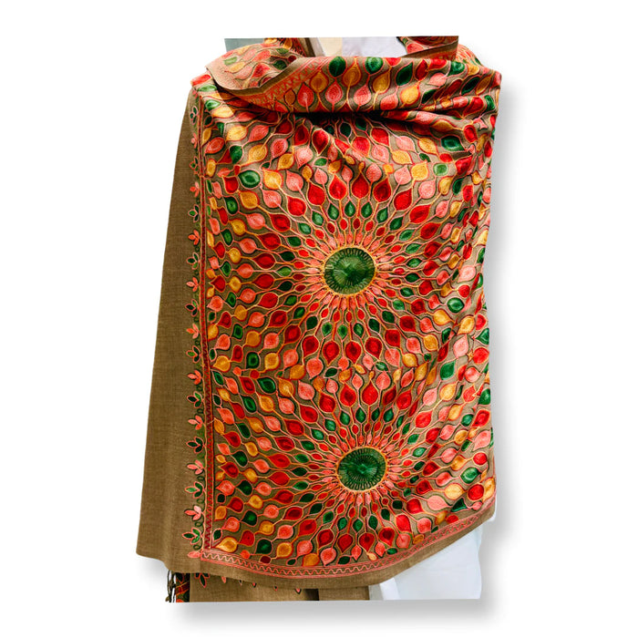 Embroidered Muhki Shawl