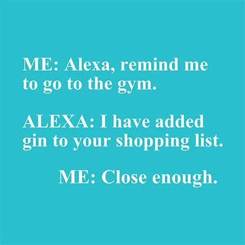 Alexa... Cocktail Napkin