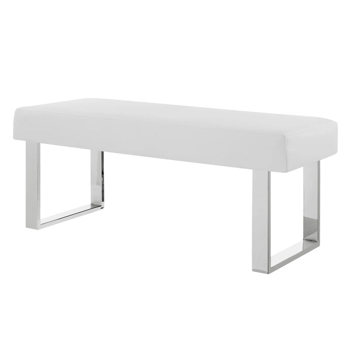 Darcie Faux Leather Upholstered Bench