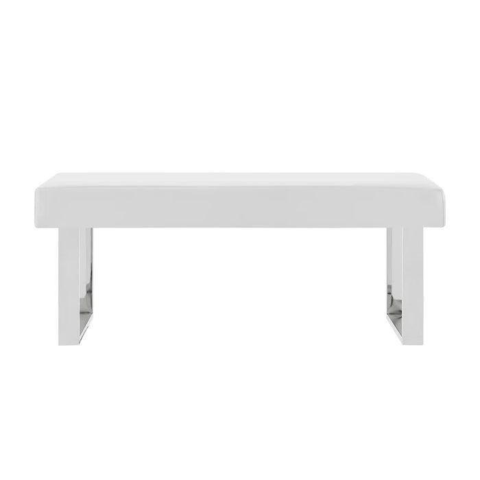 Darcie Faux Leather Upholstered Bench