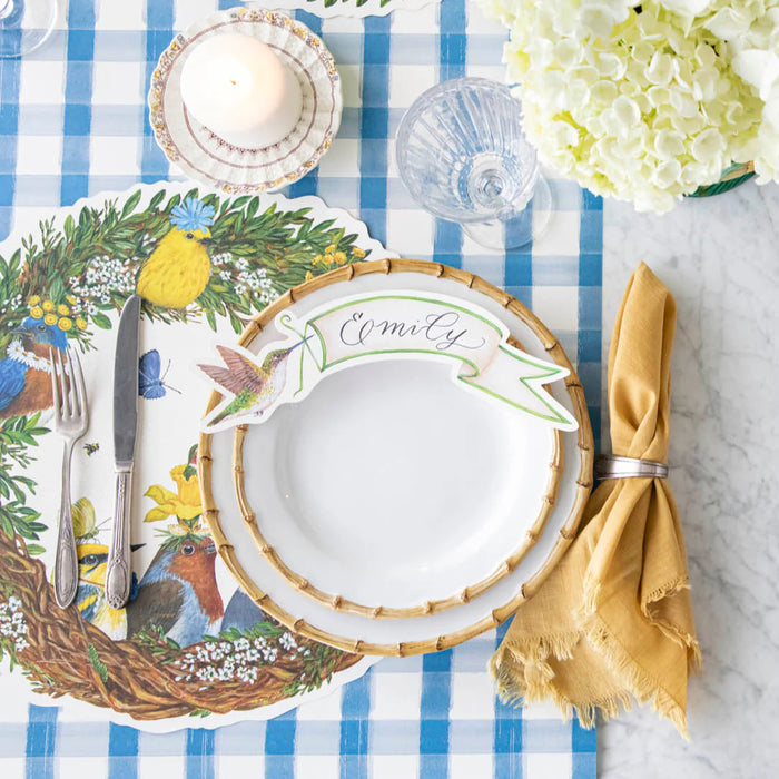 Hummingbird Banner Table Accent - Pack of 12