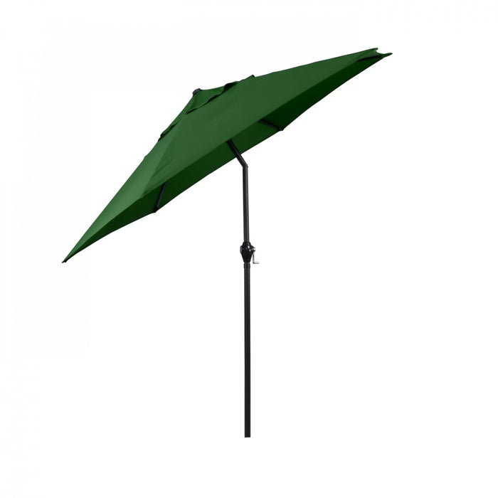 9' Steel Market Push Tilt Umbrella - Hunter Green