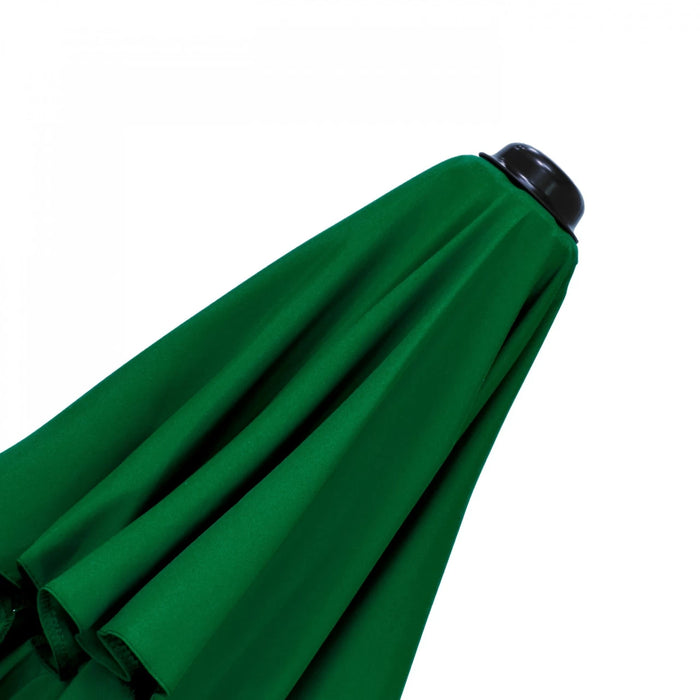 9' Steel Market Push Tilt Umbrella - Hunter Green