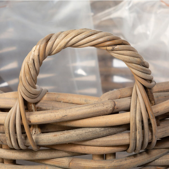 Handwoven Rattan Floor Basket