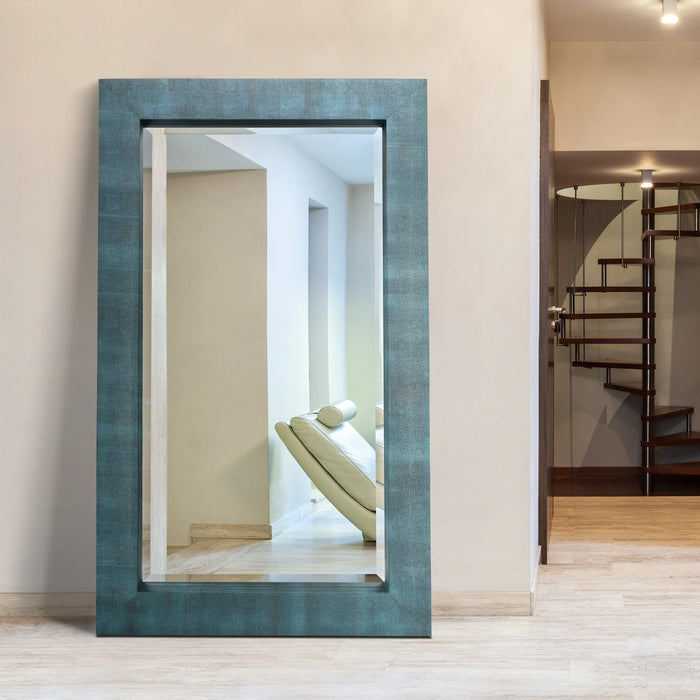 Black On Blue Metallic Mirror