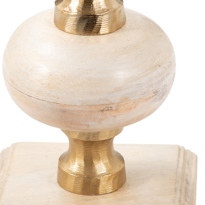 Sumpter Natural Wood Candlesticks