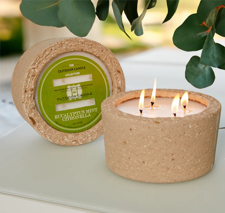 Eucalyptus Mint Citronella Candle In Pot