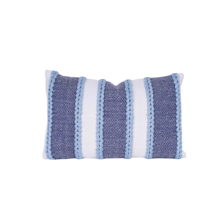 Navy Striped Cindy Pillow