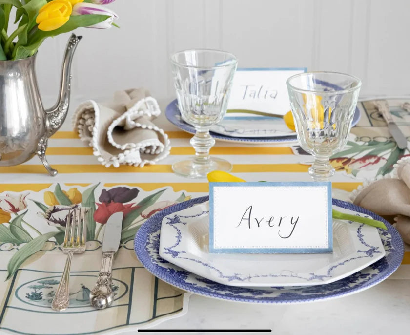 Cornflower Blue Place Card- Pack of 12