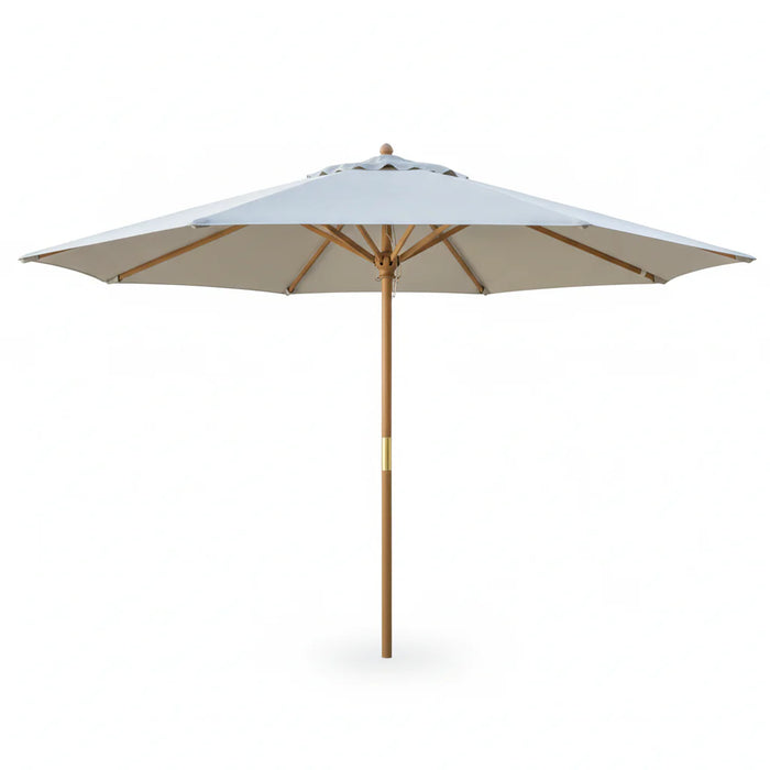 11ft. Pindi Round Parasol Teak Umbrella