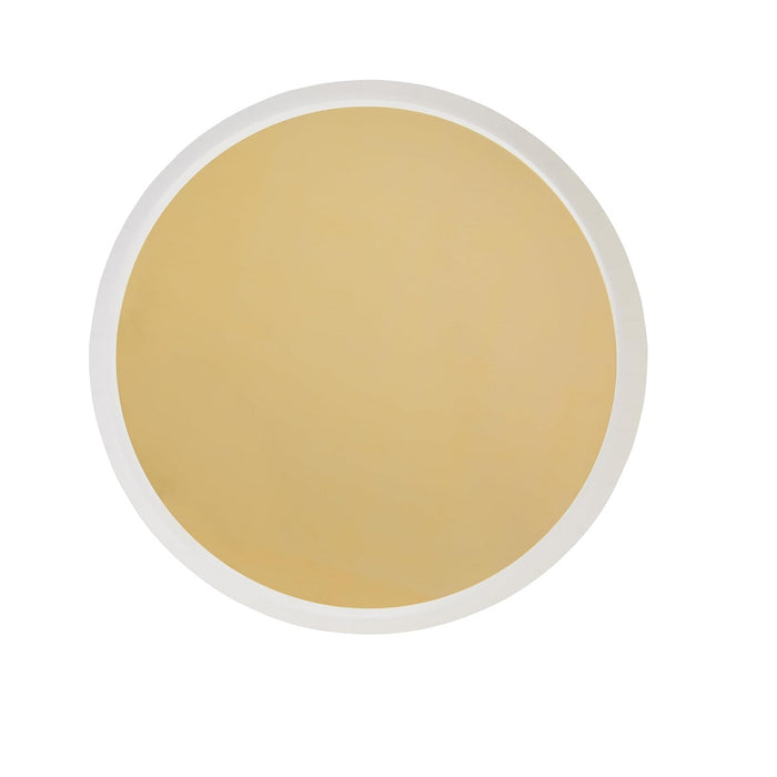 8pk. Gold & White Disposable Dinner Plates