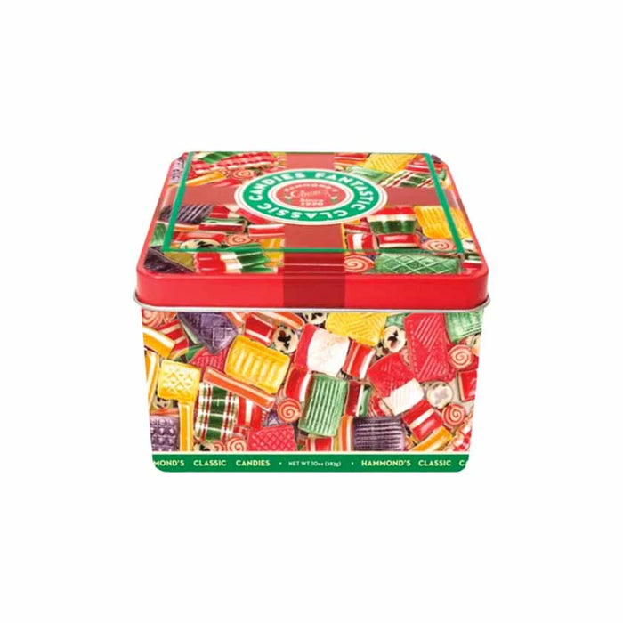 Christmas Candy Ribbon Tin