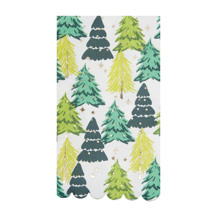 16pk. Holiday Trees Guest Napkin