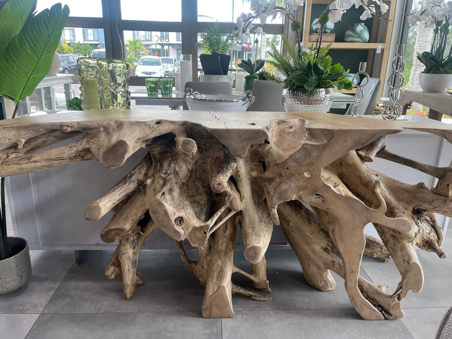 79" Teak Console Table