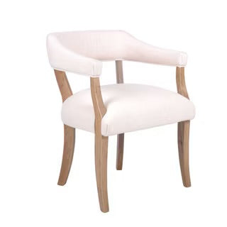 Hans Horseshoe Cream Armchair