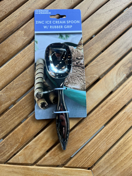 Zinc Ice Cream Spoon w/Satin Finish