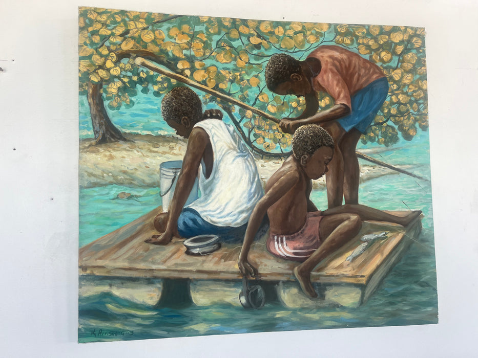 Kids Fishing Art
