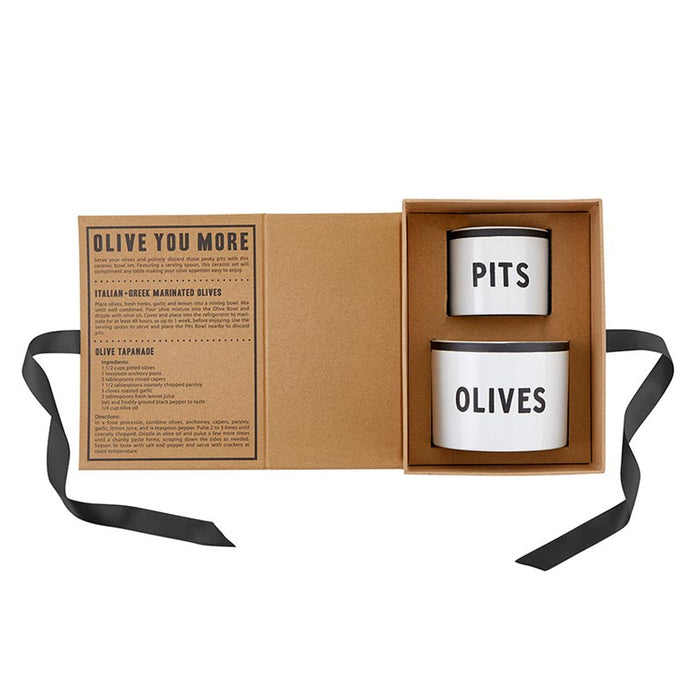 Olive & Pits Bowl Book Box