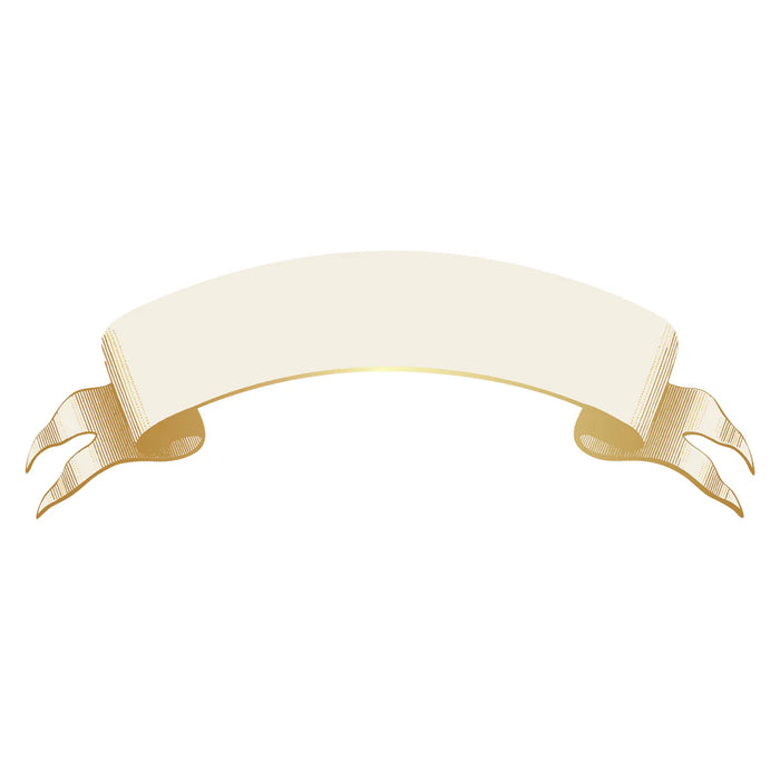Classic Gold Banner Placecard