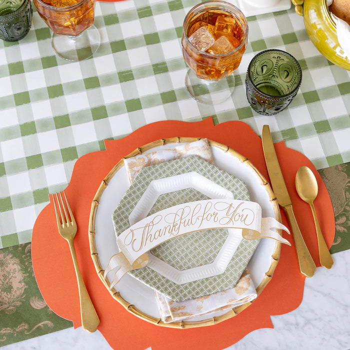 Die-cut Orange French Frame Placemat
