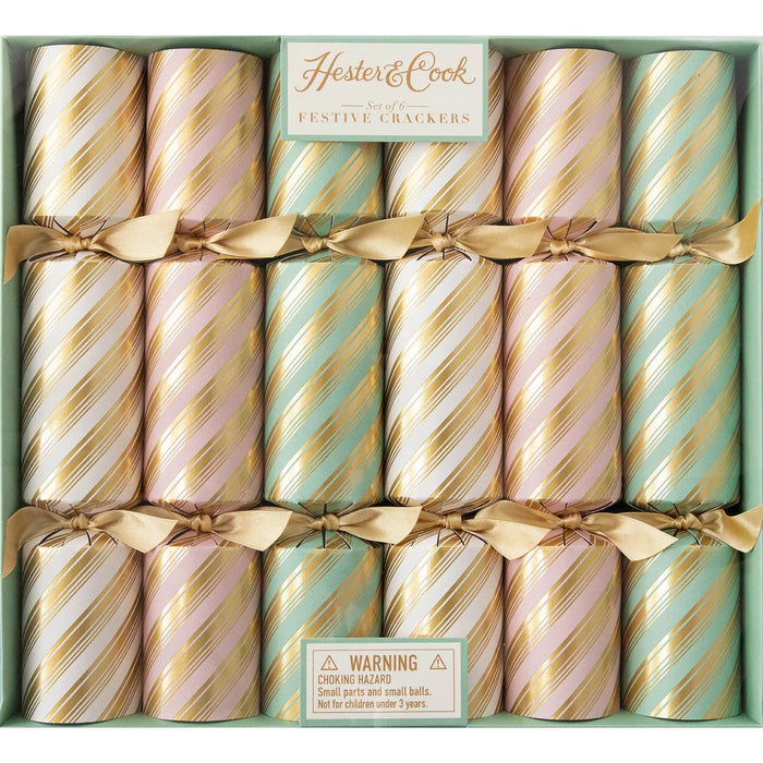 Peppermint Stripe Christmas Crackers