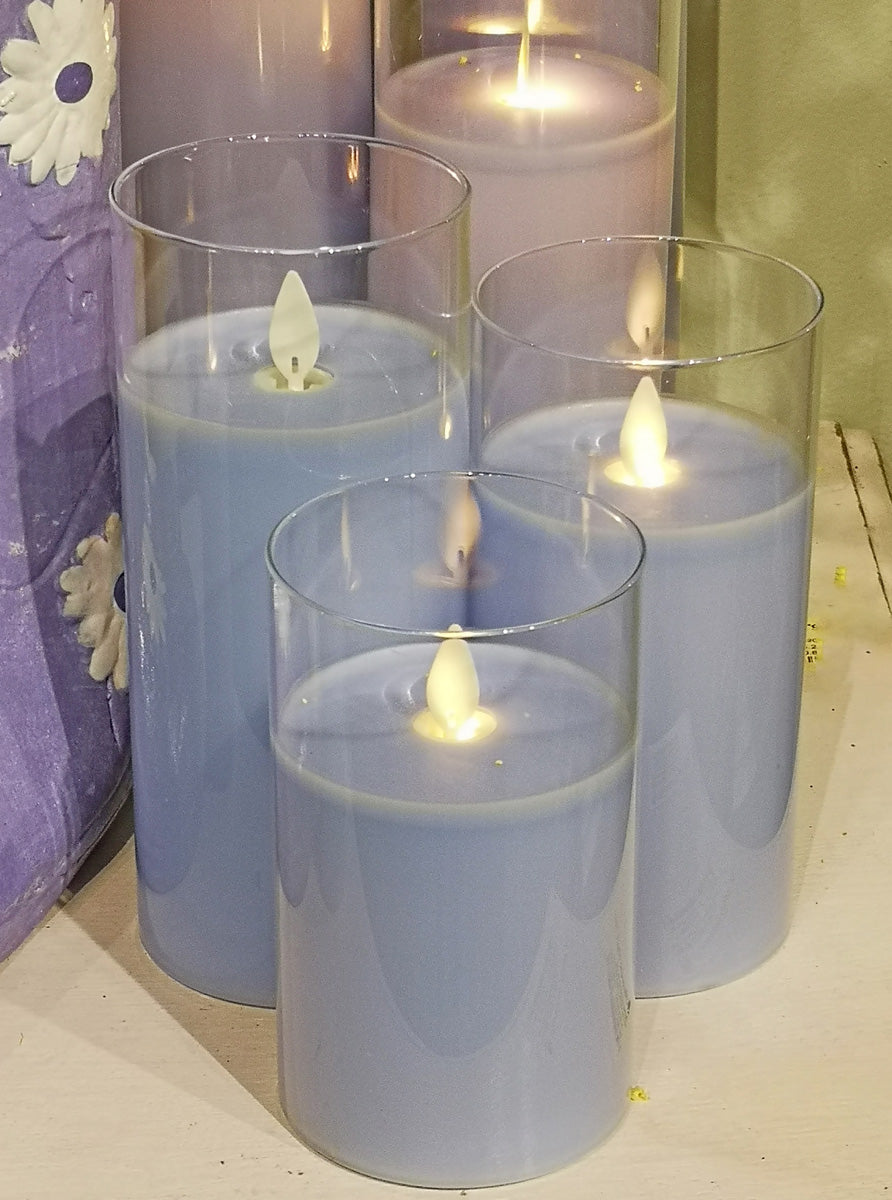 Blue Glass Pillar — BDC Living