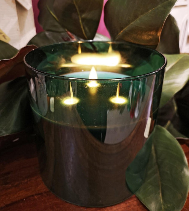 6x6 3-Wick Glass Candle