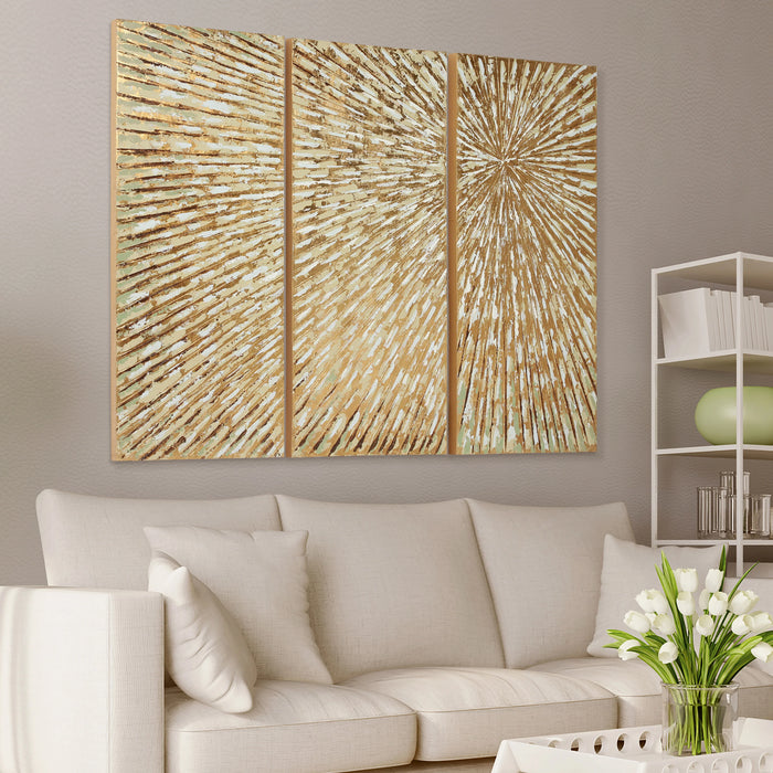 Sunshine Metallic Hand Painted Art