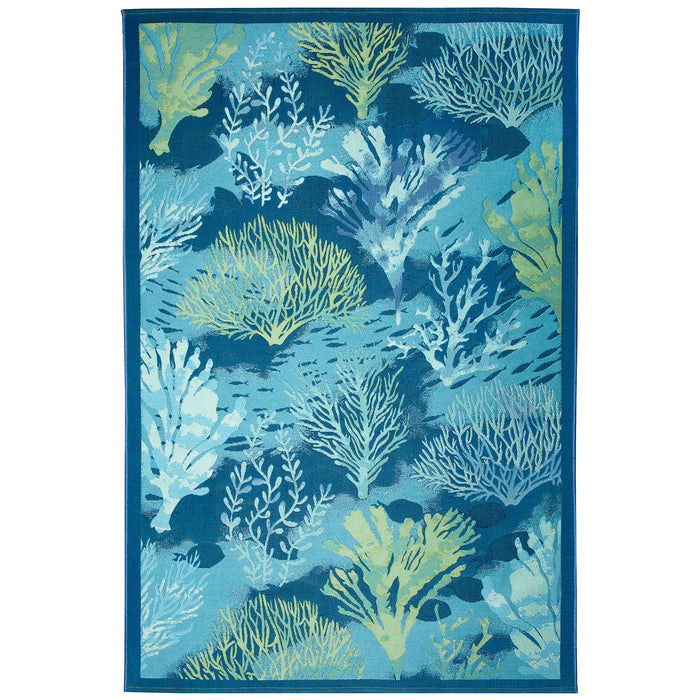 Marina Coral Garden Lapis Rug