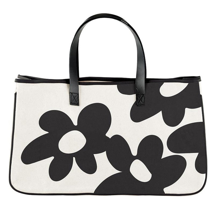 Flowers Pattern Canvas Tote
