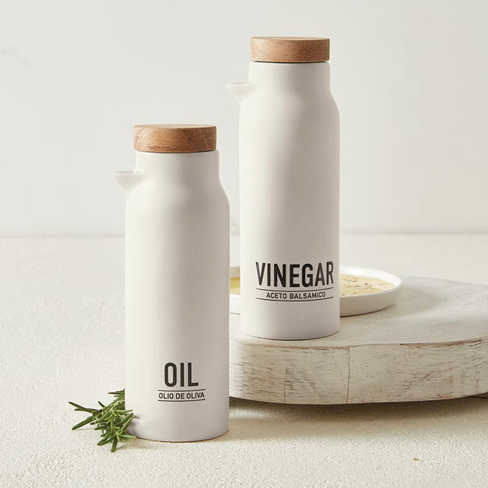 Matte Oil and Vinegar Bottle Set