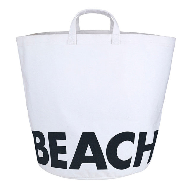 Beach Canvas Storage Tote Bag