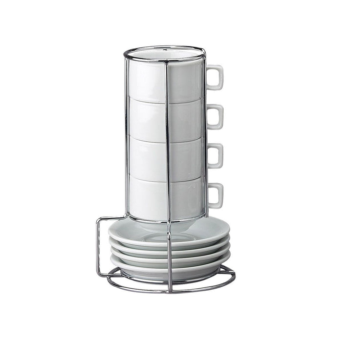 HIC Kitchen Stackable Espresso Mug Set