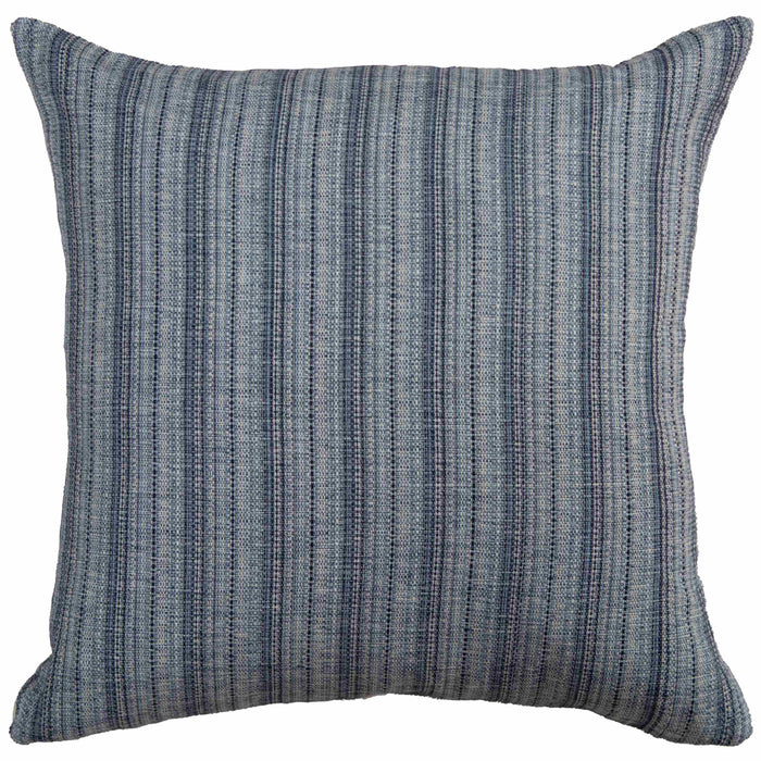 Navy Blue Patterned Stripe Pillow