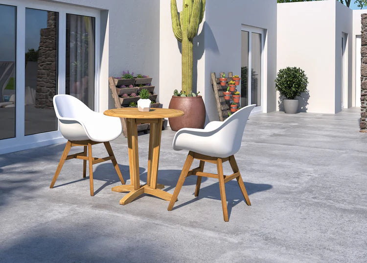 Victor Bistro Teak Round Dining Table