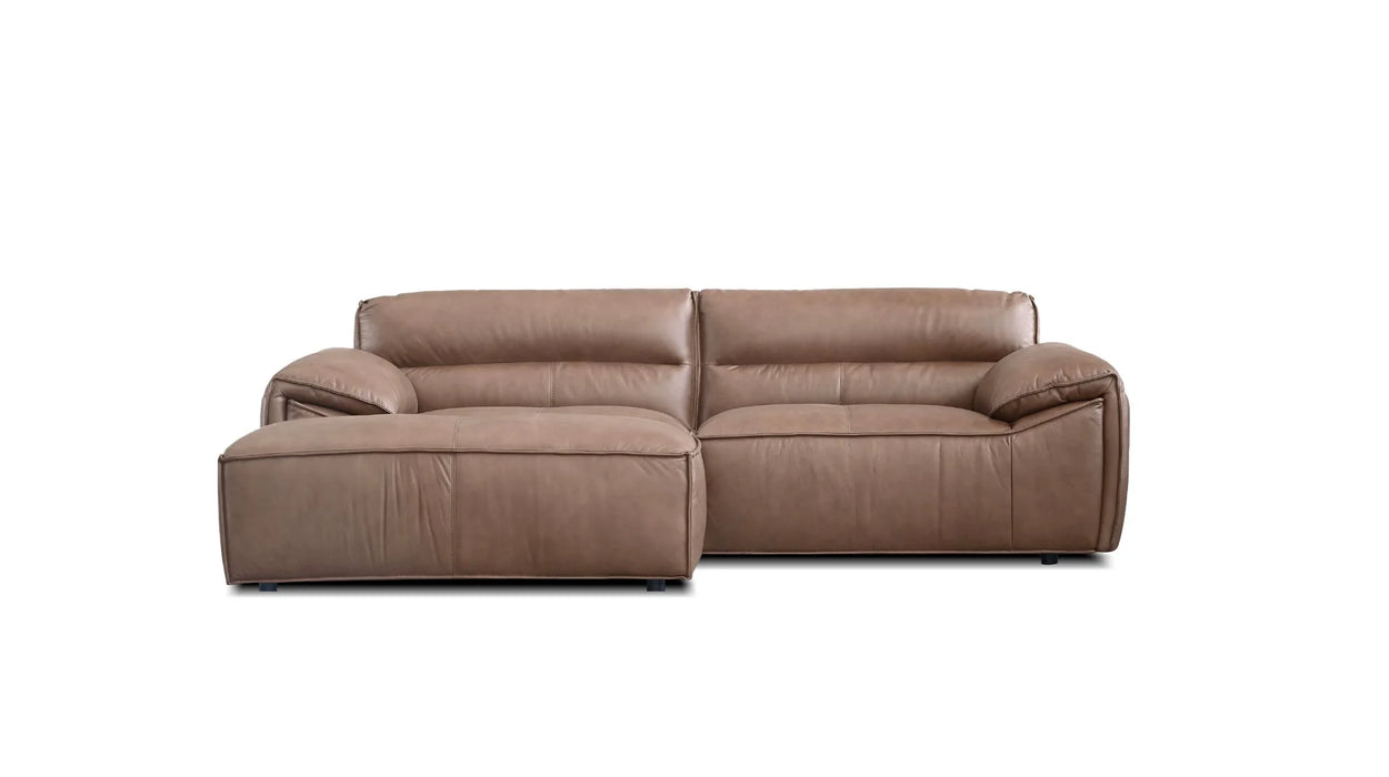 Osta Sauvage Leather Sofa w/Ottoman
