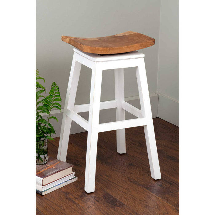Organic Barstool - Solid White