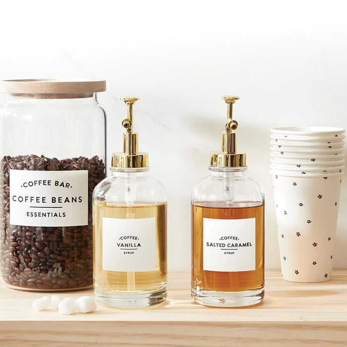 Coffee Syrup Dispensers Set