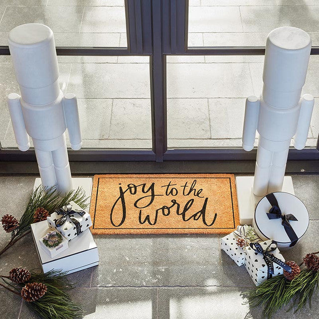 Joy To The World Coir Doormat