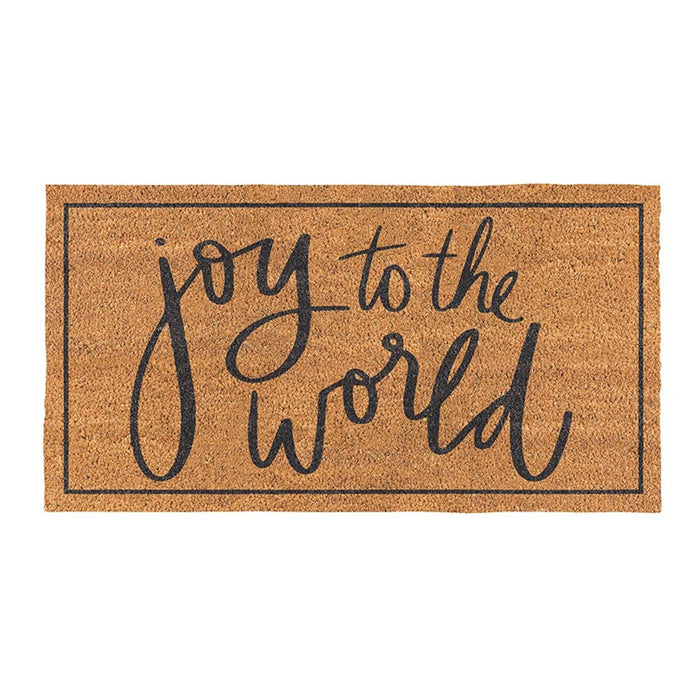 Joy To The World Coir Doormat