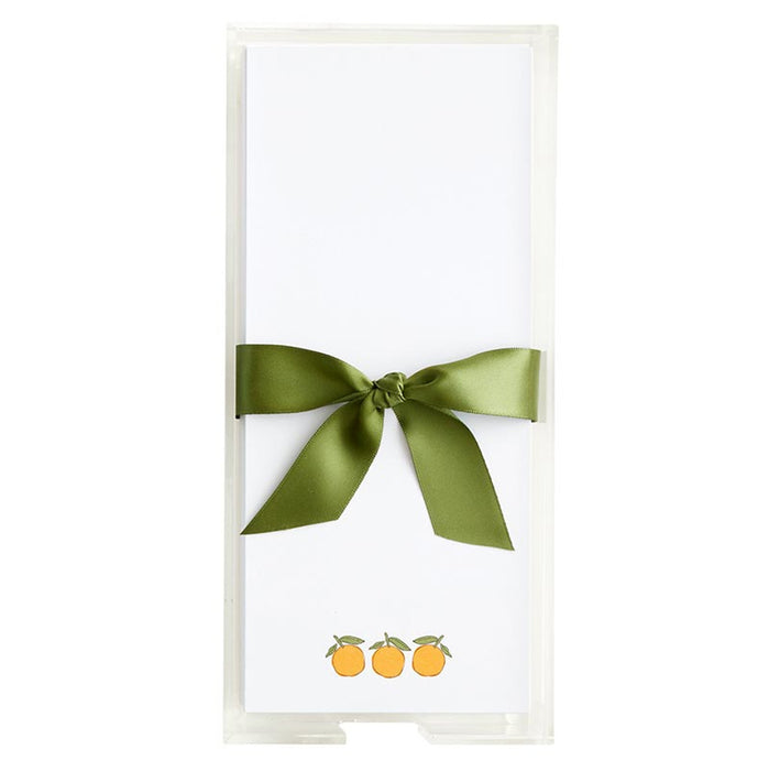 Oranges Notepaper w/Acrylic Tray