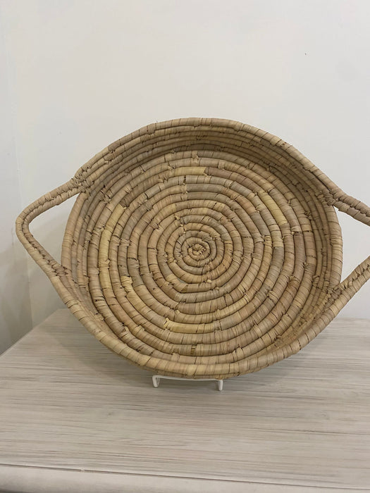 Round Tray With Basket