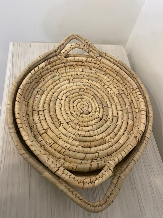 Round Tray With Basket