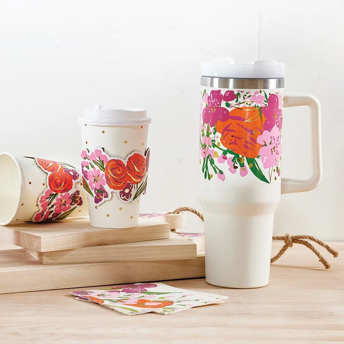 Moroccan Flower Travel Tumbler