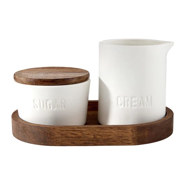 Ceramic Sugar & Creamer Set